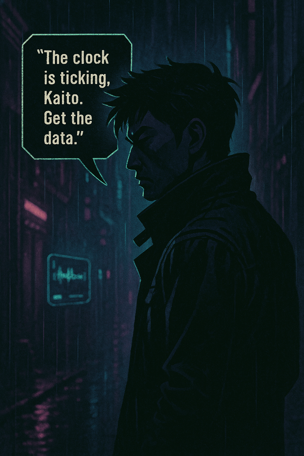 Kaito in neon alley hearing transmission